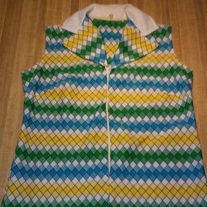 Retro Sleeveless Polyester Mini Dress